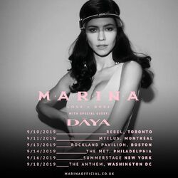 Love + Fear Tour - Marina and the Diamonds Wiki - Fandom