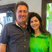 Marina with Elisabeth Kübler-Ross' son, Ken Ross, president and founder of the EKR Foundation'"`UNIQ--ref-00000019-QINU`"'