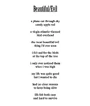 Beautiful/Evil (poem) (62 KB) 19 Jul 2024 Beautiful/Evil