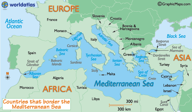 Mediterranean Sea, Facts, History, Islands, & Countries