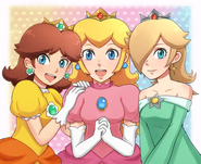 Daisy,Peach and Rosalina