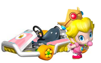 Baby Peach Artwork - Mario Kart 7