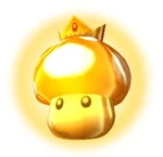 MKDD Artwork Goldener Turbo-Pilz