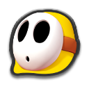 Gelber Shy Guy