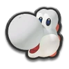 Mario Kart 8 Icon Weißer Yoshi