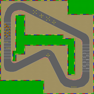 SNES Mario Circuit 1 map