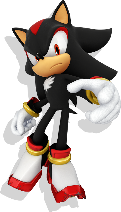 Black Shadow Sticker Showing A Sonic Character Vector Clipart