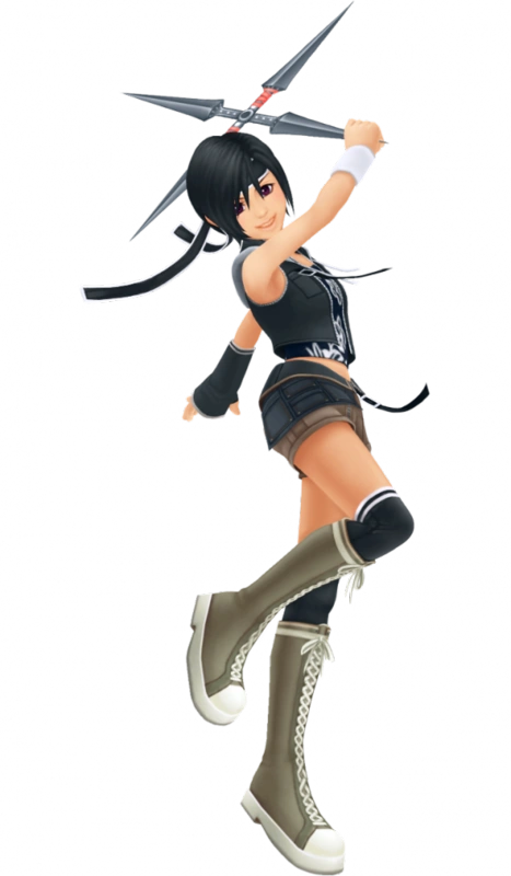 kingdom hearts yuffie and leon