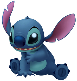 Japan Disney Big Sticker - Stitch 626 Alien