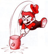 Mario Using the Hammer