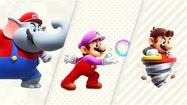 Three of the new power-ups, from left to right: , , and 
