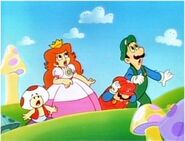 Mario, Luigi, Toad und Peach