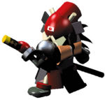 Der Gegner aus Super Mario RPG: Legend of the Seven Stars, der im Original Boomer heißt: Shogurai