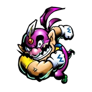 Wario Voleur exécutant une attaque éclair pour Wario: Master of Disguise.