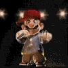 Mario in a one-off occupation as a rapper, as seen in the Japanese and French commercials for 