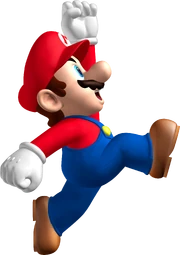 Artwork of Mario from New Super Mario Bros.