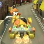 MK8 Screenshot Prinzessin Daisy Sprungturbo Kart 1