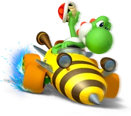 Yoshi MK7.png (115 KB) Yoshi in the Bumble V.
