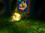 DK64 Screenshot Wunder Wald Chunky Kong Goldene Banane 7