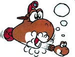 SMW2 Artwork U-Yoshi