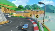 MK8-Course-DS ShroomRidge.jpg (184 KB) View of the course in Mario Kart 8 Deluxe.