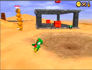 Yoshi in Shifting Sand Land