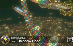 Rainbow Road appearing in .