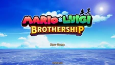The title screen of Mario & Luigi: Brothership