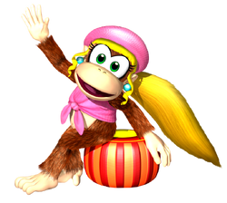 Dixie Kong - Super Mario Wiki, the Mario encyclopedia