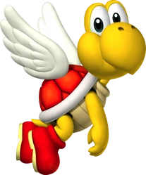 Artwork of a Koopa Paratroopa for New Super Mario Bros.