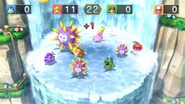 An Urchin next to a Big Urchin in Mario Party 10.