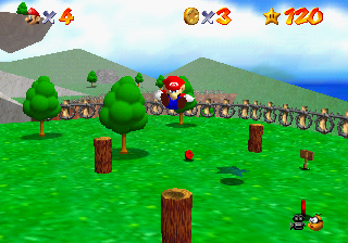 super mario 64 red switch