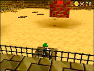 Luigi inside the Ancient Pyramid
