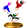 SSB4 Sprite Trophäe Duck Hunt Duo Ente