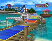 Mario in the Star Battle Arena.