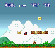 Mario und ein Gumba in Super Mario Bros.