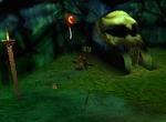 DK64 Screenshot Kamikaze Kastell Diddy Kong Bananen 1