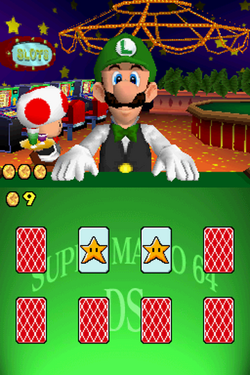 bingo(Mario vs Luigi Tour) Multiplayer Bingo Card