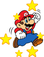 Stern-Mario in Super Mario Bros. Deluxe