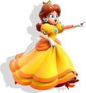 Daisy with a drop shadow behind her