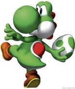 Yoshi con un huevo