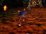 DK64 Screenshot Wunder Wald Lanky Kongs Bananenmünzen 6