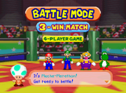 The interior of the Mini-Game Stadium in Mario Party 2