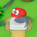 Cappy's statue in Super Mario Run