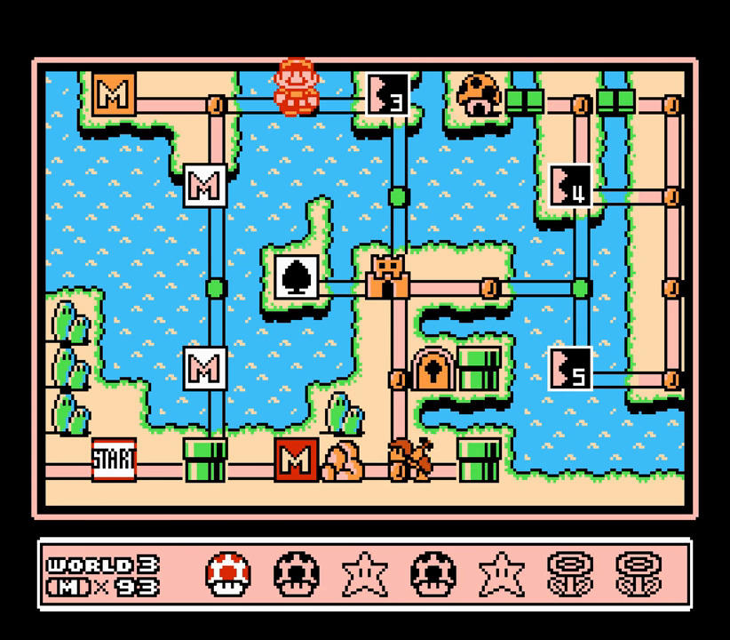 Super Mario Bros 3 World 1 Map 