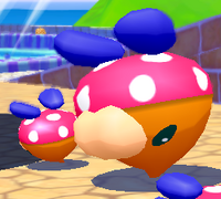 A Dango on its own, upon being flipped over