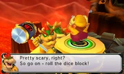 Bowser wielding his hammer in 