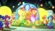 The Sundream Stone with the eight Yoshi colours