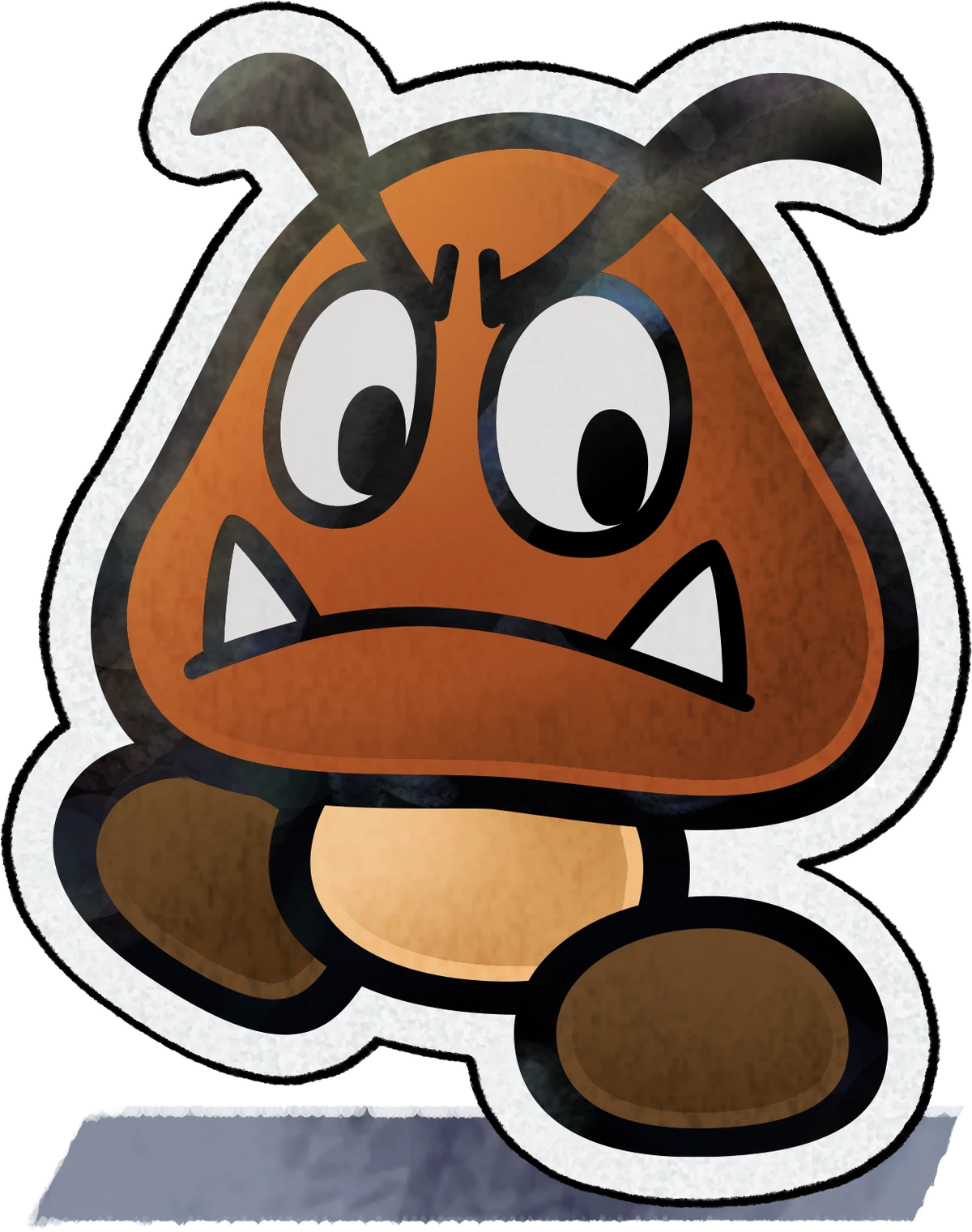 Paper Goomba | Mario Wiki | Fandom, image size:1200x1521