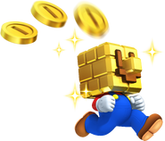 Das offizielle Artwork von Gold-Block-Mario